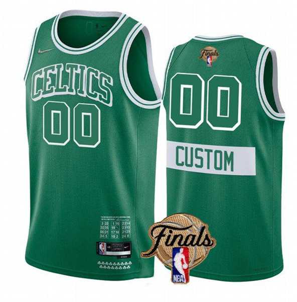 Men & Youth Customized Boston Celtics Active Player Green 2022 City Edition Finals Stitched Jersey
